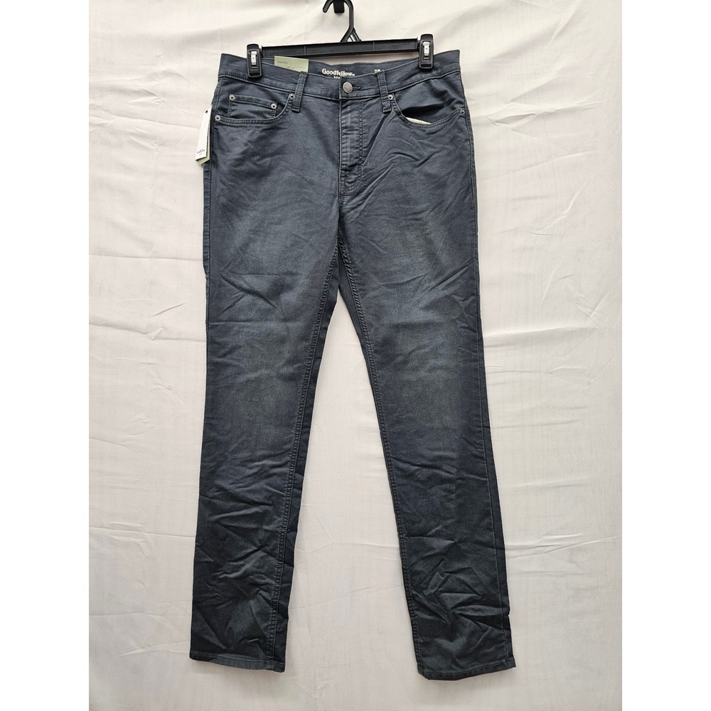 Goodfellow & Co Mens Slim Fit Jeans Blue Cotton Blend Stretch Size 34x34